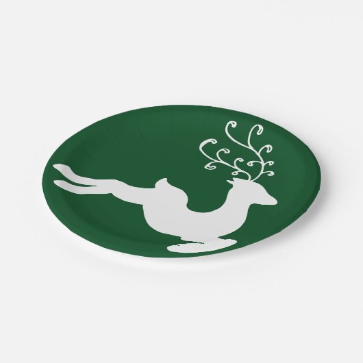 Elegantes Ren Pappteller (Schrägansicht)