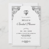 Elegantes Renaissance-Architektur-Brautparty Einladung (Vorderseite)