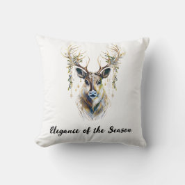 Elegantes Rentierpilz Fantastische Bergwelten Kissen