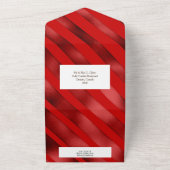 Elegantes Rentierrotes Party All In One Einladung (Außenbereich)