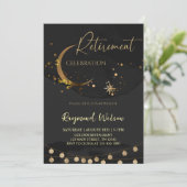 Elegantes Rentirement Celebration Party Einladung (Stehend Vorderseite)