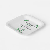 Elegantes Resort Golf Club Themenhotel Party Pappteller (Gewinkelt)