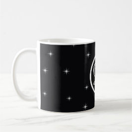 elegantes Retro-Ambiente in Schwarz-Weiß Kaffeetasse