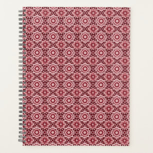 Elegantes Retro Boho Blumenmuster Planer