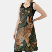 Elegantes Retro-Boho Kaninchenwald mit Blüte Schürze (InSitu)