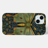 Elegantes Retro boho Luna moth botanisch Case-Mate iPhone Hülle (Rückseite (Horizontal))