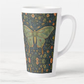 Elegantes Retro boho Luna moth botanisch Milchtasse (Rechts)