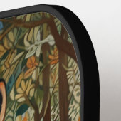 Elegantes Retro-boho rotes Foxenwaldtier Pickleball Schläger (Linke Seite)