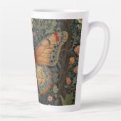 Elegantes Retro-Boho Schmetterling botanisches Grü Milchtasse (Rechts)