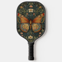 Elegantes Retro-Boho Schmetterling botanisches Grü