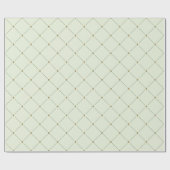 Elegantes Retro-grünes Umschlagpapier Geschenkpapier (Flach)