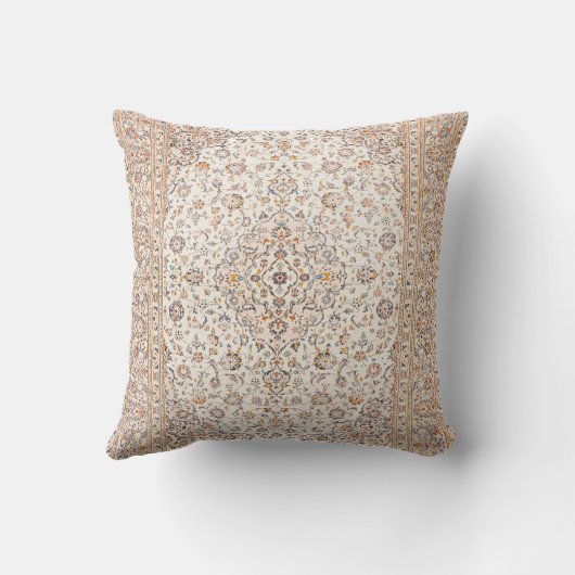 Elegantes Retro Modernes Vintages Persisches Kissen (Rückseite)