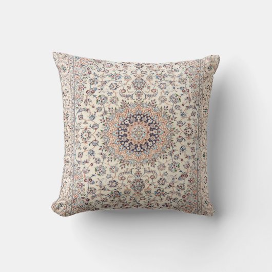 Elegantes Retro Modernes Vintages Persisches Kissen (Vorderseite)