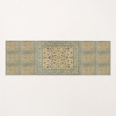 Elegantes Retro Modernes Vintages Persisches Yogamatte (Vorderseite (Horizontal))