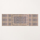 Elegantes Retro Modernes Vintages Persisches Yogamatte (Vorderseite (Horizontal))