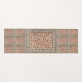 Elegantes Retro Modernes Vintages Persisches Yogamatte (Vorderseite (Horizontal))