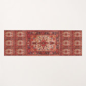 Elegantes Retro Modernes Vintages Persisches Yogamatte (Vorderseite (Horizontal))
