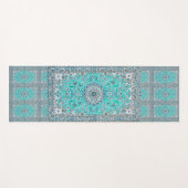 Elegantes Retro Modernes Vintages Persisches Yogamatte (Vorderseite (Horizontal))