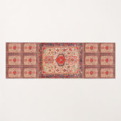 Elegantes Retro Modernes Vintages Persisches Yogamatte (Vorderseite (Horizontal))