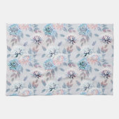 Elegantes Retro-Muster mit Blumen. Geschirrtuch (Horizontal)