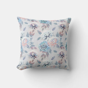 Elegantes Retro-Muster mit Blumen. Kissen