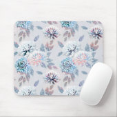 Elegantes Retro-Muster mit Blumen. Mousepad (Mit Mouse)