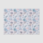 Elegantes Retro-Muster mit Blumen. Seidenpapier (Vorderseite)