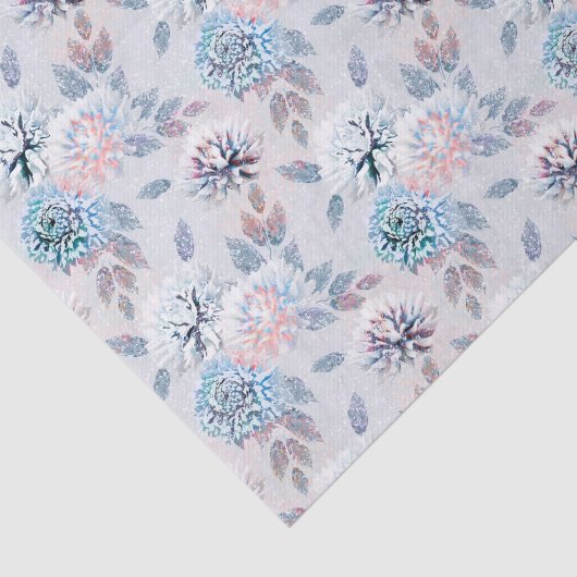 Elegantes Retro-Muster mit Blumen. Seidenpapier (Ausschnitt)