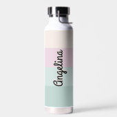 Elegantes Retro Personalisiert Name Business Trinkflasche (Links)
