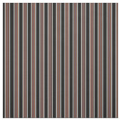 Elegantes Retro-Schwarz-Bordeaux-Strip-Muster Stoff (Muster)