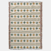 Elegantes Retro-Sternexplosionen gestreift Decke (Vorderseite Vertikal)