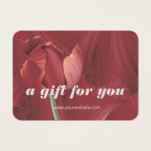 Elegantes Retro Stilvolles Abstraktes Red Tulip Mu (Vorderseite)