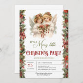 Elegantes Retro Viktorianisch Angels Party Einladung (Vorne/Hinten)