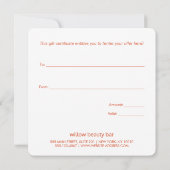 Elegantes Retro Weihnachtsgeschenk (Rückseite)