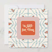 Elegantes Retro Weihnachtsgeschenk (Vorderseite)