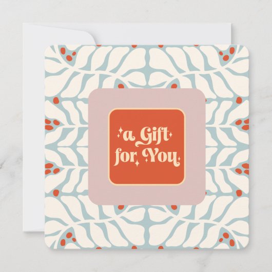 Elegantes Retro Weihnachtsgeschenk (Vorderseite)