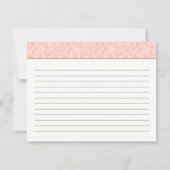 Elegantes Rezept für Blush und Gold Brautparty (Rückseite)