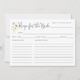 Elegantes Rezept für die Wildblumen der Braut