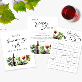 Elegantes Ring Game Themenwelt Brautparty Poster