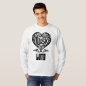 Elegantes Rodelherz T-Shirt (Vorne ganz)