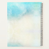 Elegantes Romantisches Black Frame Floral Bouquet Planer (Rückseite)