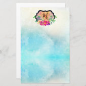 Elegantes Romantisches Blumenstrauß Briefpapier (Vorne/Hinten)