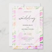 Elegantes romantisches böhmisches Chic Wasserfarbe Einladung (Vorderseite)