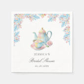 Elegantes Romantisches Bridal Party Brautparty Serviette (Vorderseite)