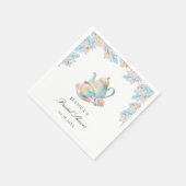 Elegantes Romantisches Bridal Party Brautparty Serviette (Ecke)