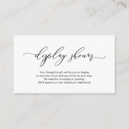 Elegantes romantisches Design, Schwarz, Display-Du Begleitkarte