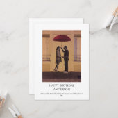 Elegantes Romantisches Foto Geburtstag Gruß Karte (Vorderseite/Rückseite Beispiel)