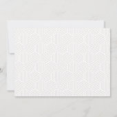 Elegantes romantisches Foto | Modern Save The Date (Rückseite)