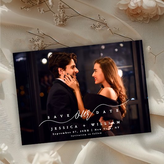 Elegantes romantisches Foto | Modern Save The Date
