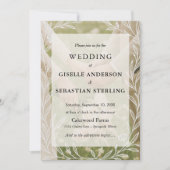 Elegantes Romantisches Foto Script Moderne Hochzei Einladung (Vorderseite)